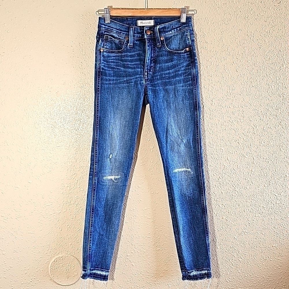 Madewell High Rise Skinny Jeans.